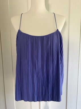 a new day Purple Pleated Spaghetti Strap Camisole